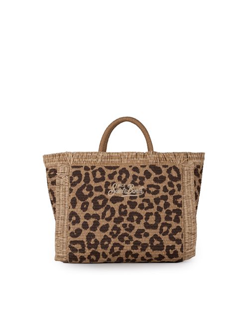 Borsa Colette Straw effetto paglia Leopardato Mc2 Saint Barth | COLETTE STRAW N00176H LEOPARD 18 EMB